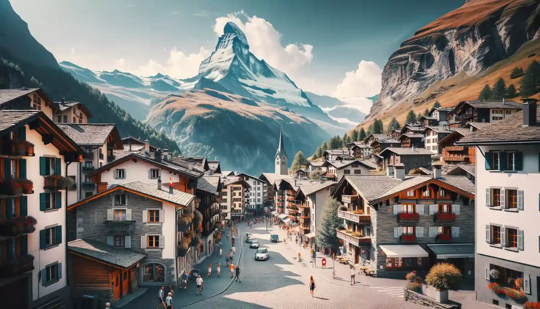 The enchanting town of Zermatt