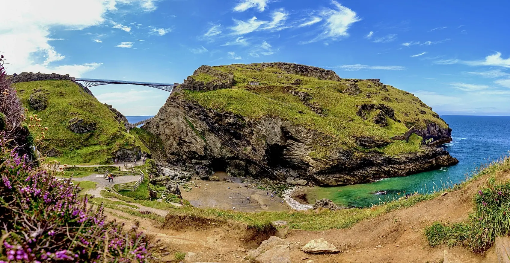 Tintagel-Beach-and-Merlins-Cave